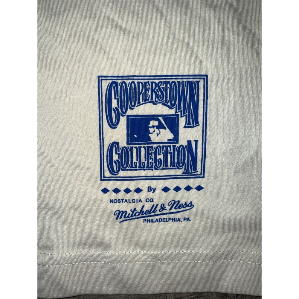 Mitchell & Ness Los Angeles Dodgers Men's T-Shirt Small Script Logo MLB NEW - Picture 2 of 5